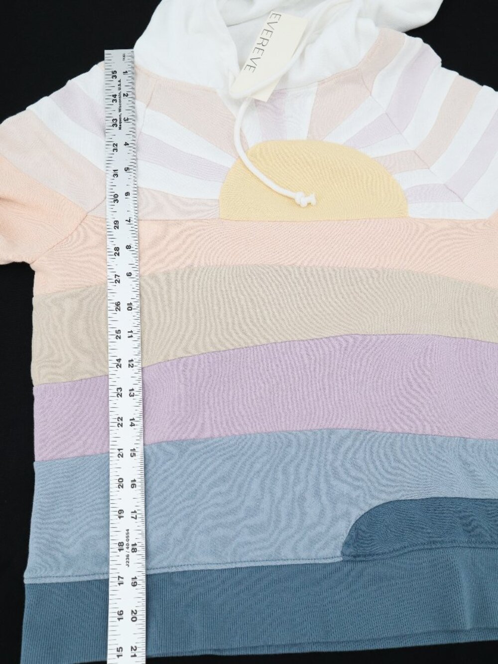 NWT Faherty Soleil Hoodie Coastal Canyon Sun Sea Cotton French Terry XS WKS2336 - Picture 8 of 14